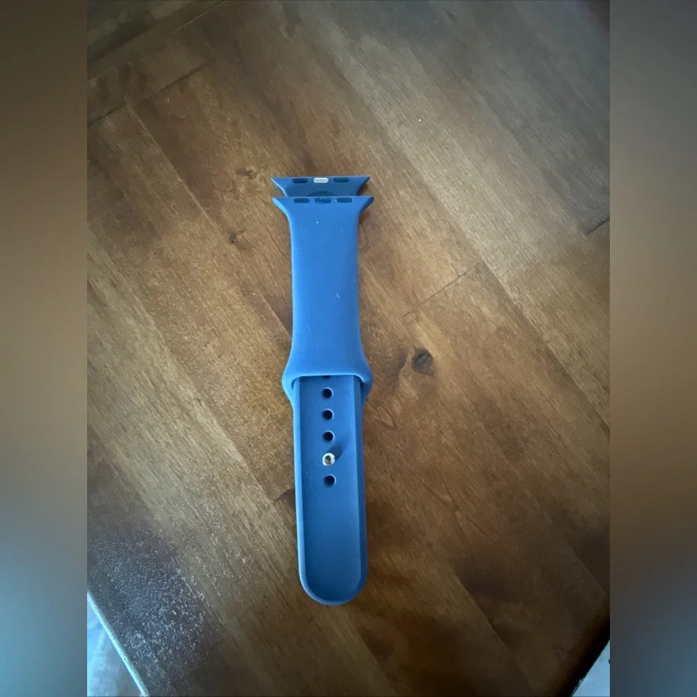 NWOB Genuine Apple iWatch Sport Band Abyss Blue 46mm M/L